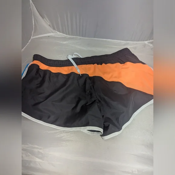 Fila Sport Gray and Orange Athletic Shorts - Picture 2 of 4